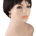 Sterling Silver and Baltic Honey Amber  Post Back Earrings "Charlotte"