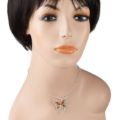 Sterling Silver and Baltic Multicolored Amber Pendant "Butterfly"
