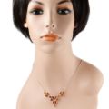 Sterling Silver and Baltic Honey Amber Necklace "Annabelle"