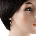 Sterling Silver and Baltic Honey Amber Earrings "Kathleen"