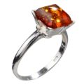 square amber ring