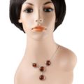 Sterling Silver and Baltic Honey Amber Necklace "Isadora"