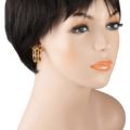 "Melania" Multicolor Baltic Amber Stud Earrings in Sterling Silver