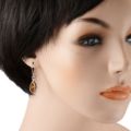 Sterling Silver and Baltic Honey Amber Earrings "Penelope"
