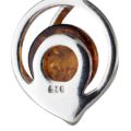 Sterling Silver and Baltic Honey Amber Pendant "Mona"