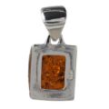 Sterling Silver and Baltic Amber Pendant "Lottie"