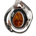 Sterling Silver and Baltic Honey Amber Earrings "Shawn"