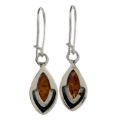 Sterling Silver and Baltic Honey Amber Earrings "Penelope"