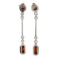 Sterling Silver and Baltic Honey Amber Earrings "Ariana"