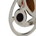 Sterling Silver and Baltic Honey Amber Earrings "Zoe"