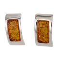 Sterling Silver and Baltic Honey Amber Earrings "Kalinda"