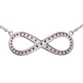 Bohemian Garnet Necklace Infinity