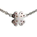 Bohemian Garnet Four Leaf Clover Necklace
