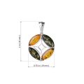"Aileen" Baltic Amber Pendant in Sterling Silver