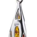 Sterling Silver and Baltic Honey Amber Earrings "Romy"