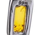 Sterling Silver and Honey Baltic  Amber  Bracelet " Petra", Amber Jewelry Collection