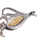 Multicolor Baltic Amber Bracelet in Sterling Silver