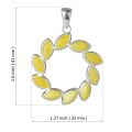 "Carrie" Baltic Butterscotch Amber Pendant in Sterling Silver