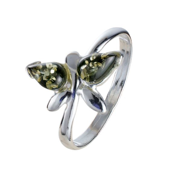 butterfly ring silver