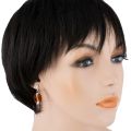 Sterling Silver and Baltic Honey Amber Earrings "Liliana"