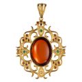 whimsical amber pendant main