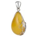 butterscotch amber pendant pear shaped