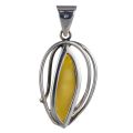 Sterling Silver and  Baltic Butterscotch Amber Pendant