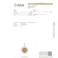 GIA Certified Sterling Silver and Baltic Amber Sun Pendant (Large)