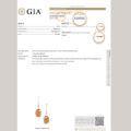 GIA Certified Sterling Silver and Baltic Honey Amber Oval Earrings