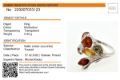 "Layla" Multicolor Baltic Amber Ring in Sterling Silver