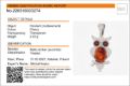 Sterling Silver and Baltic Cherry Amber Owl Pendant