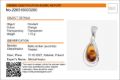 Amber Experts lab identification report showing Micaela Baltic amber pendant certification, weight 1.72 g, origin Gdańsk Poland, genuine succinite amber