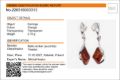 Amber Experts lab certification report for Elena Baltic honey amber earrings confirming genuine Baltic amber (succinite), 2.75 g weight, tested in Gdańsk Poland with product photo and verification QR code