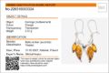 Sterling Silver and Baltic Honey Amber Earrings "Charlotte"