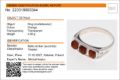 "Brayden" Baltic Honey Amber Ring in Sterling Silver