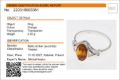 "Faith" Baltic Honey Amber Ring in Sterling Silver