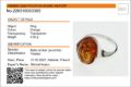 Sterling Silver and Baltic Honey Amber Ring "Abigail"