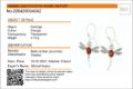 Baltic Honey Amber Dragonfly Drop Earrings in Sterling Silver