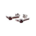 Bohemian Garnet Sterling Silver Earrings
