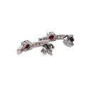 Bohemian Garnet Sterling Silver Earrings