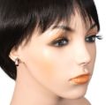 Cherry Baltic Amber Stud Earrings in Sterling Silver