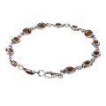 Sterling Silver  Honey Baltic Amber Bracelet, Amber Jewelry Collection