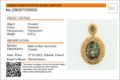 Gold Plated 925 Sterling Silver Oval Green Baltic  Amber Pendant