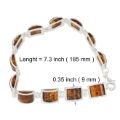 Sterling Silver Honey Baltic Amber Bracelet "Lottie", Amber Jewelry Collection