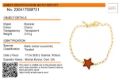 Gold Plated Sterling Silver and Cherry Star Baltic Amber Bracelet, Amber Jewelry Collection