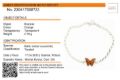 Sterling Silver Honey  Butterfly Baltic Amber Bracelet, Amber Jewelry Collection