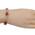 Sterling Silver and Honey Baltic Amber Bracelet " Airya", Amber Jewelry Collection
