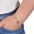 Sterling Silver Multi-Color Baltic Amber Bracelet, Amber Jewelry Collection