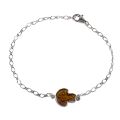 Sterling Silver Honey  Baltic Amber  Bracelet Mushroom , Amber Jewelry Collection