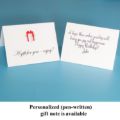 An elegantly designed gift card with a heartfelt message for graduations.